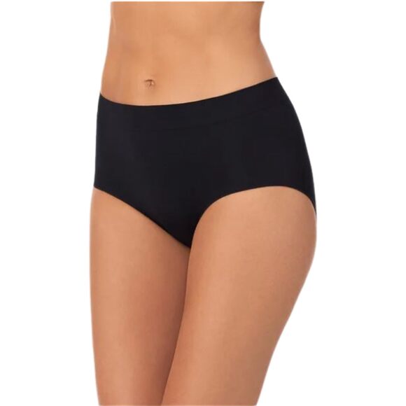NWT Carole Hochman Ladies' Seamless Brief 5-pack Black Medium